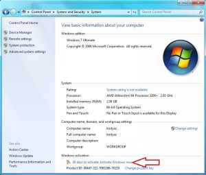 Windows 7 Product Key Generator Full Download 32-64 Bit